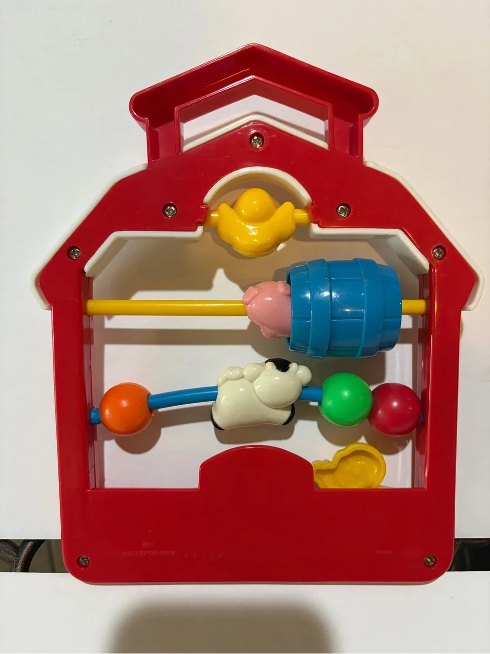 Vintage 1991 Fisher Price Barnyard Activity Center Farm Sensory Toy #1091
